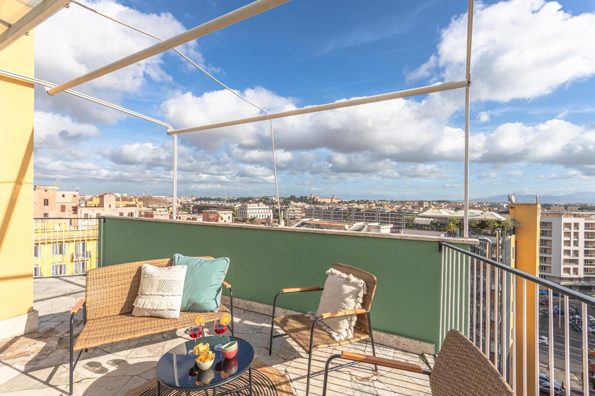 Viola Penthouse With Rome Panoramic View Apartman Kültér fotó